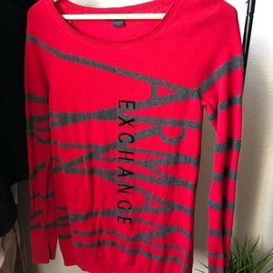 Armani Exchange Red Sweater